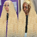 Wholesale Brazilian 13x6 HD Human Hair Transparent Lace Front Wig for Black Women Deep Wave 13*4 HD Swiss Lace Frontal Wigs
