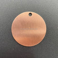 No Plating Copper TA2  ASTM Grade 2 Blanks 15 mm 20 Mm 25 Mm 30 mm Metal Blank Ornaments 14 Gauge Copper CARVING TAGS