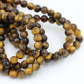 Factory Wholesale 6mm 8mm 10mm Natural Stone tiger Eye Stone Gemstone Beads for Jewelry Making