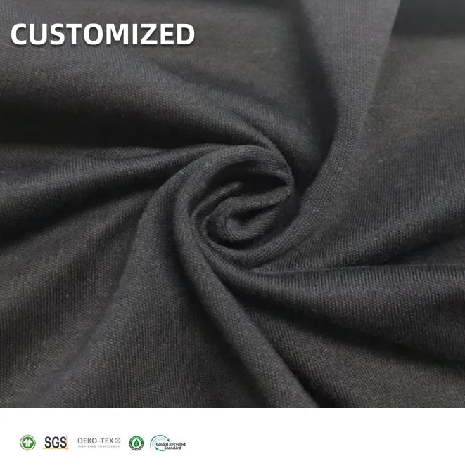 Custom 100% Pima Cotton Interlock Double Mercerized Cotton Fabric for T-shirt