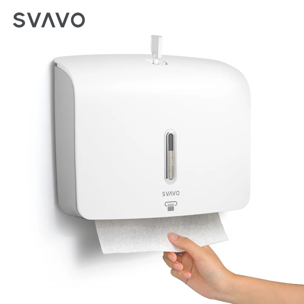 SVAVO Hot Sales Waterproof Wall Mount Modern Design Multifold Paper Towel Holder Dispenser MegaBDM