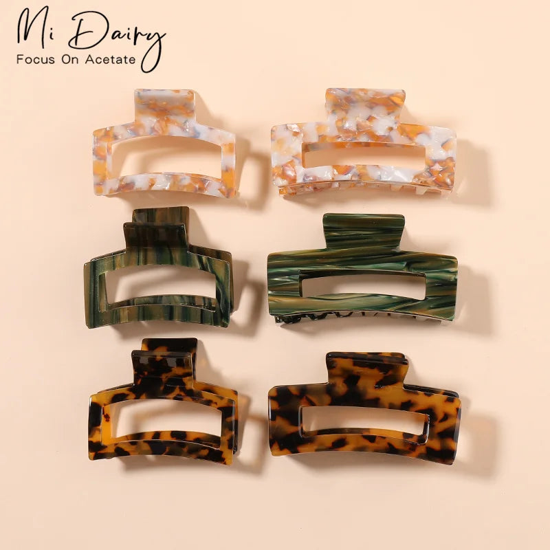 MiDairy OEM ODM 5.6cm Korea Design Acetate Hair Claws Clip 2024 for Women Girls 880006