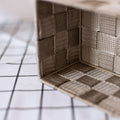Woven Storage Boxes Strap Small Shelf Storage Basket Office Finishing Basket