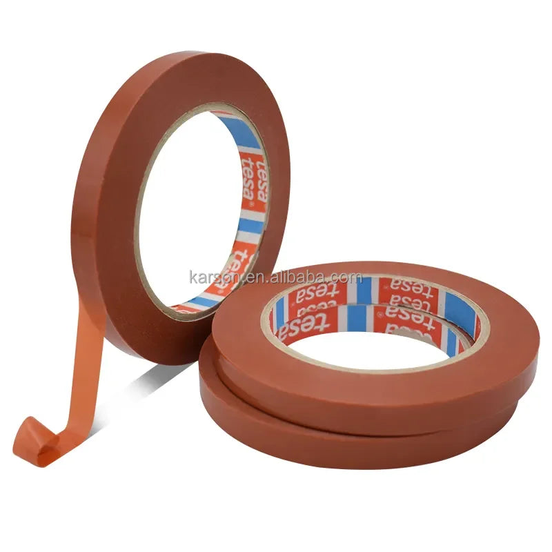 Tesa 4287 Tensilized Strapping Tape Brown Red Single Side Tape
