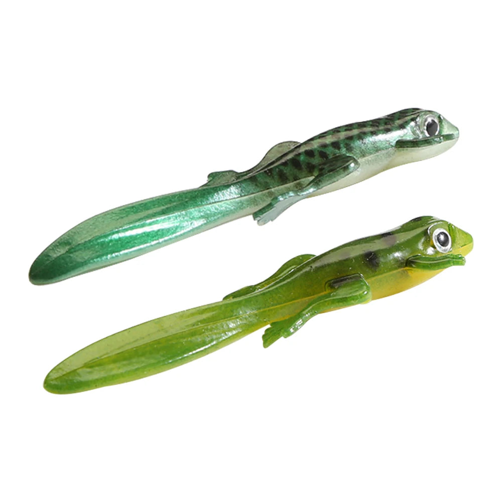 Newbility Saltwater Fishing Lures Fishing Soft Plastic Lure Artificial 80mm Soft Tadpole Frog Lure