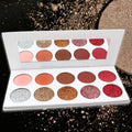 Wholesale Customized High Pigment Glitter Eye Shadow Palette 10 Color Eyeshadow Palette Powder Form Water Proof for Dark Skin