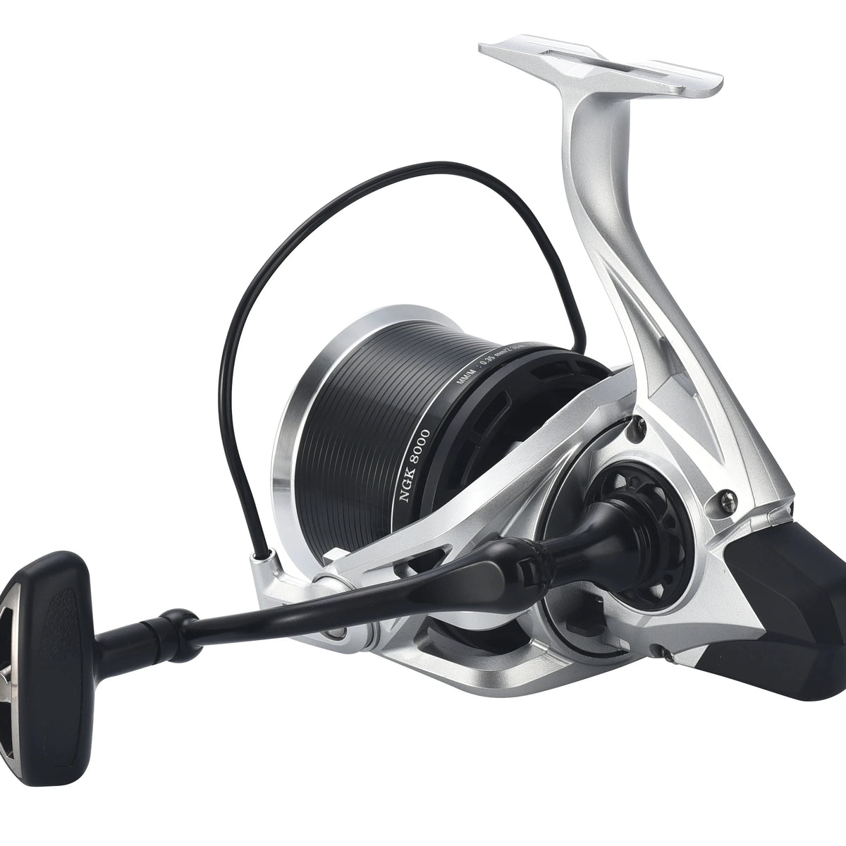 Lizard Spinning Reel 8000 Metal Spool Stainless Steel Bearings 15kg Max Drag Alarm System Spinning Reels Saltwater