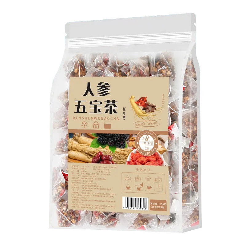 TZ004 OEM Label Fresh Ginseng Slimming Herbal Tea for Flat Stomach and Diet Cup Packaging