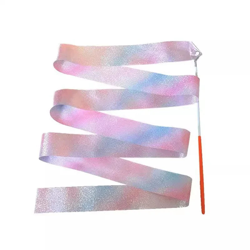 LXY-N10077 Rhythmic Gymnastics Ribbon With Non-Slip Handle Dance Wands Ribbons Dancing Accessories Dance Baton Twirling