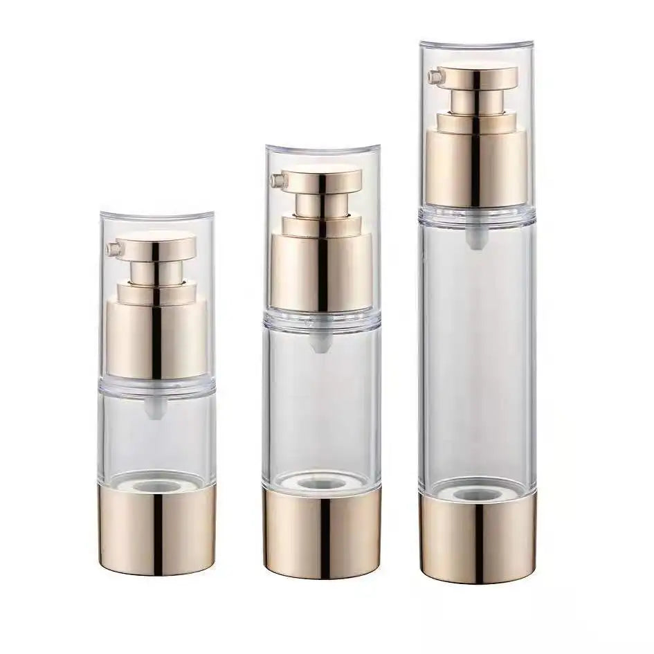 Wholesale 30ml Cosmetics Pump Plastic Airless Bottle Good Quality Recyclable for Face Mask Shampoo Blush Customized