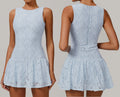 OEM One Piece Jumpsuit Workout Clothing for Women Dress with Short Casual Skirt Breathable Zipper Sports Running Dress