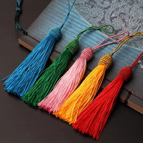 8CM Black Polyester Cord Tassels Jewelry Souvenirs Bookmarks Curtains Garments Home Textiles Decorative Cellphone Accessories