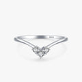 Ailmay Top Quality Real 925 Sterling Silver Fashion Water Drop Shape CZ Finger Ring for Women Luxury Wedding Accessories Jewelry