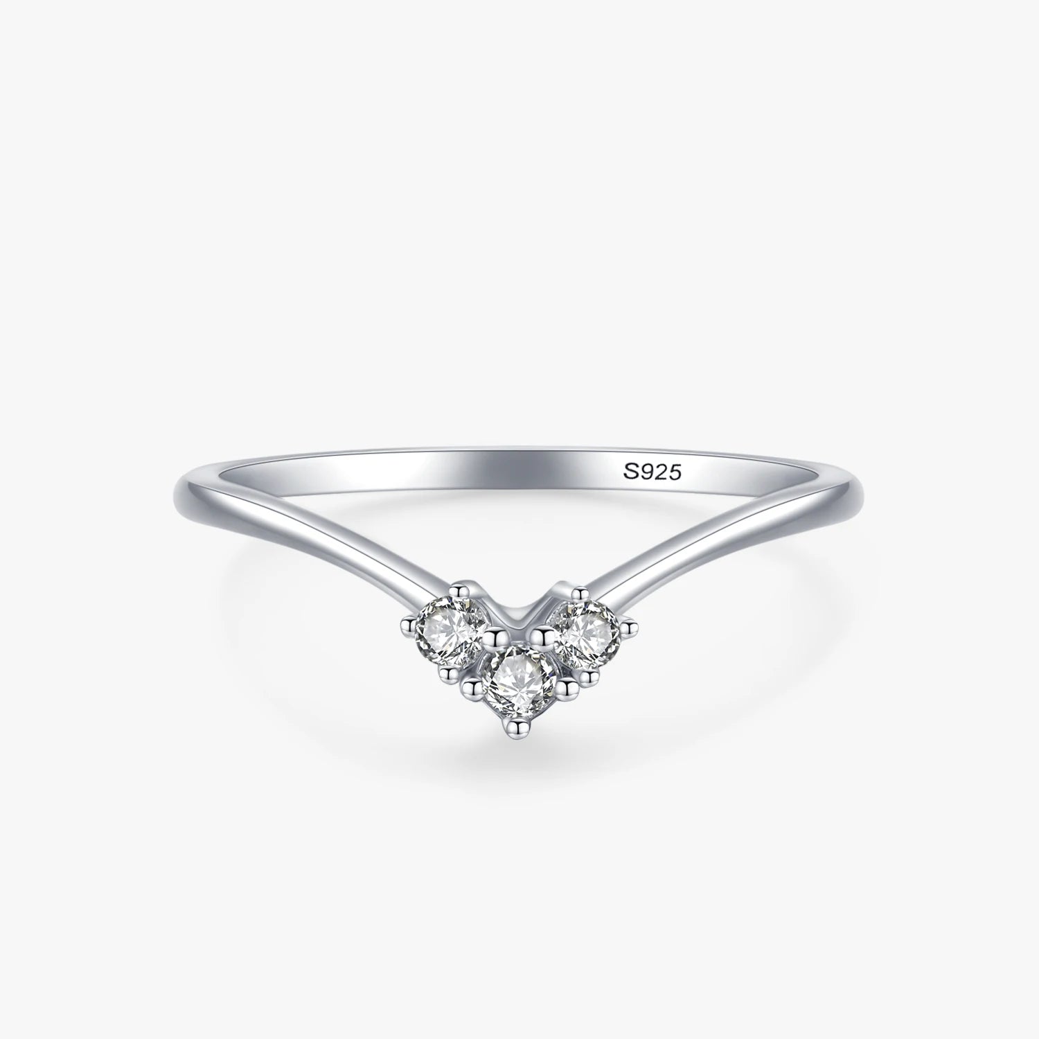 Ailmay Top Quality Real 925 Sterling Silver Fashion Water Drop Shape CZ Finger Ring for Women Luxury Wedding Accessories Jewelry