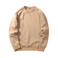 Wholesale Custom logo Solid Crew Neck Pullover Cotton Sweatshirt Men's