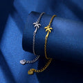 Hot Selling Simple Stylish Stainless Steel Coconut Tree Bracelet New Fashionable Trendy Beach Vacation Party Bracelet Wholesale