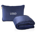 Hot Selling Luxury Soft Warm Airline Light Travel Pillow and Blanket Set 2 in 1 Vintage Solid Four Seasons Use
