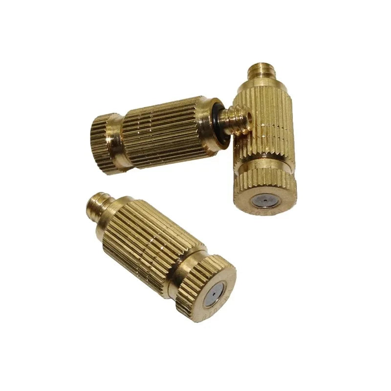 Brass High Pressure Misting Nozzle Garden 0.1~0.5mm Irrigation Misting Cooling Humidify Sprayer Fog Nozzle