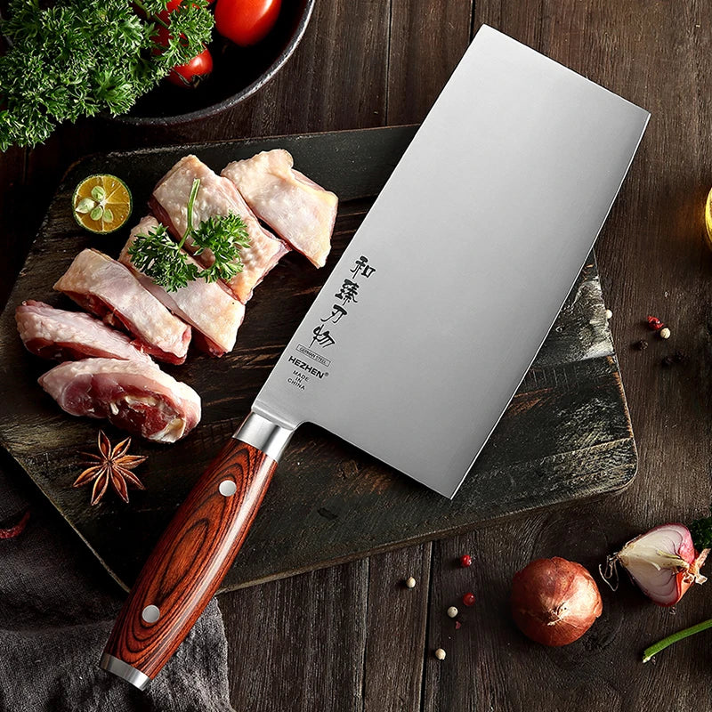 8 Inch German 1.4116 Stainless Steel Kitchen Cleaver Knife