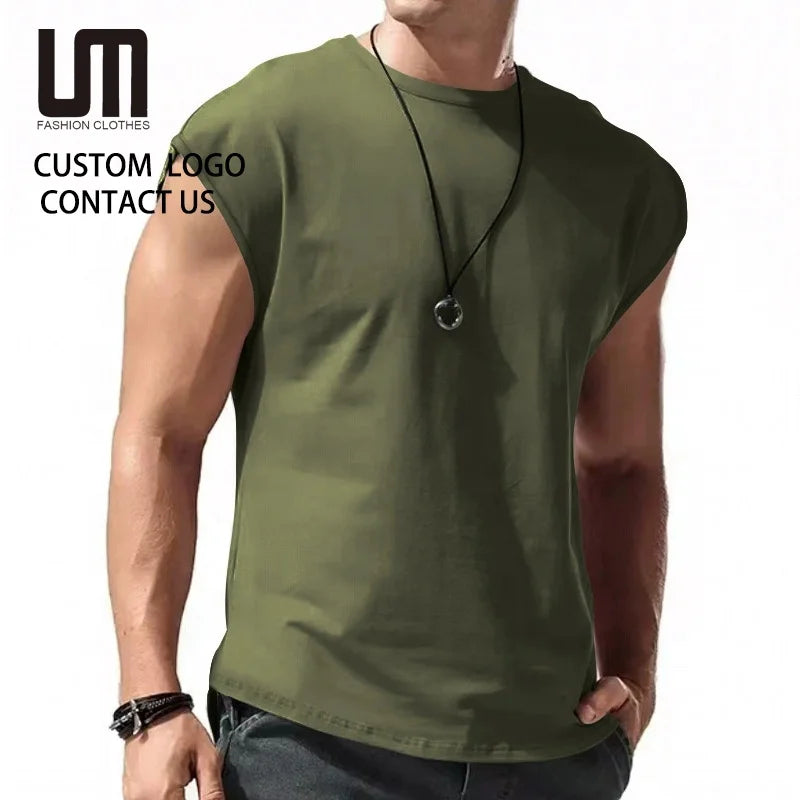 Clearance Sales Summer Men's Gym Tank Top | Custom Logo Workout Shirt | Wholesale Bodybuilding Sleeveless (S-4XL)