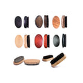New Custom Logo Multi-color Oval Shape Beech Boar Bristle Beard Brush Short Handle Shaving Brush for Men