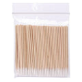 Disposable Mini Wooden Handle Cotton Swabs Makeup Eyelash Nail Multi-functional Pointed Cotton Swabs Suitable Home Travel