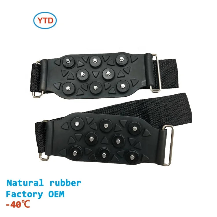 Winter Safety Anti-slip Ice Snow Grip Boots Magic Spike Straps Unisex Lightweight Durable Rubber CE Certified Shoes