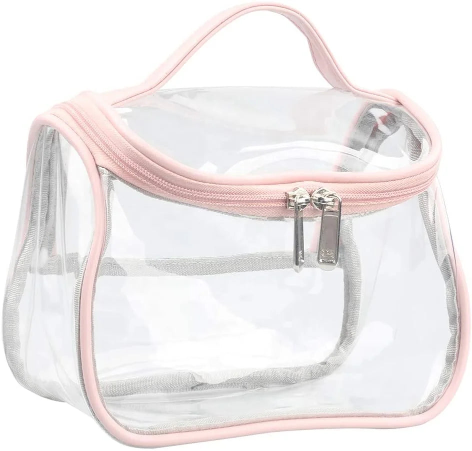 Heavy Duty Clear Cosmetic Bag Waterproof Transparent Travel Makeup Toiletry Organizer Bag