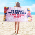 Microfiber Suede Beach Towel Customized  Double-sided Printed Quick Drying Super Breath Ability Sand Free Promotion Towel