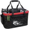 Portable Foldable EVA Live Fish and Bait Bucket Customizable Size and Color for Outdoor Fishing with Holes for Storage 21L 35cm