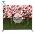Tian Lang 8ft Durable Trade Show Equipment Straight Tension Fabric Booth Wall Photo Background Display Racks for Expo Displays
