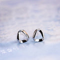 REETI 925 Sterling Silver Geometry Stud Earrings for Women Elegant Wedding Jewelry
