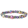 Fashion Colorful Magnet Braided Stretch Black Magnet Bracelet New Weight Loss Handmade Beaded Magnetic Therapy Bracelet