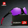 DUBERY Official Store's New 2025 Unisex Adult Polarized UV400 Sunglasses Blue Frame Fashionable Biking Sunglasses for Women