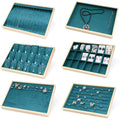 Wholesale Jewellery Displays Custom Luxury Stackable Gold Jewelry Organizer Tray for Ring Necklace showcase
