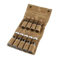 Vintage Waxed Canvas Reusable Portable Waterproof Camping Travel Spice Storage Bag with Handle