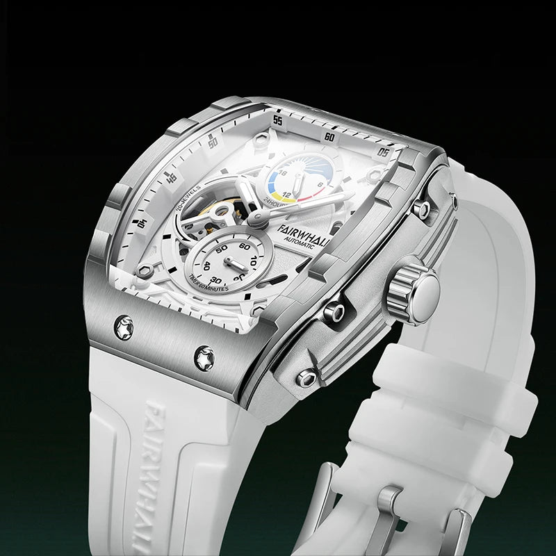 2023 Luxury Men Business Wrist Watch Gents Luxury Brand Stainless Steel Watch Case Automatic Mechanical Watches for Mens