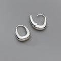 Fashion Jewelry 925 Silver Hoop Gold Plated Earrings Jewelry Polished Big Earrings Women Custom
