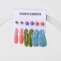 Acrylic Pearl Gold Plated Earrings Circle Hoop Dangle Earrings for Women Vintage Hollow Claw Leopard Print Fashion Jewelry