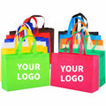 Low Price Custom Logo Size Printing Multi-color Reusable Eco Recyclable Folding Shopping Tote Bag Large Capacity PP Laminated