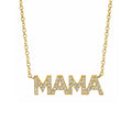 CANNER S925 Sterling Silver Mama Letter Necklace With Zircon Mother'S Day Gift Necklace for Mom