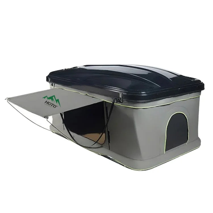HOTO Camping SUV Car RoofTop Tent Clamshell Waterproof Tent Box Hard Shell ABS Cover Car Roof Tent