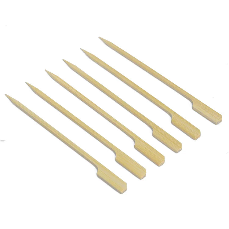 Customize Good Quality Natural Teppo Bear Pattern Bamboo Skewers Sticks