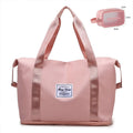 2024 Large Capacity Waterproof Nylon Gym Foldable Shoulder Bag Folding Travel Duffle Handbag Zipper Folding Travel Bags Luggage