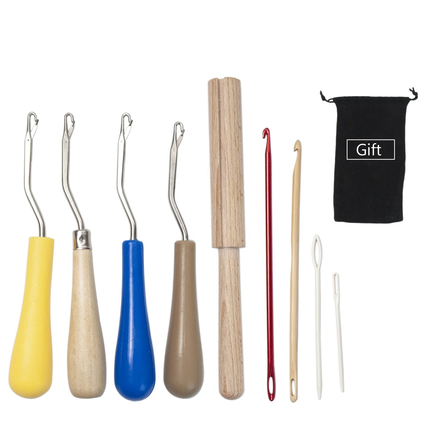9 PCS Latch Hook Crochet Hook Tool Kits