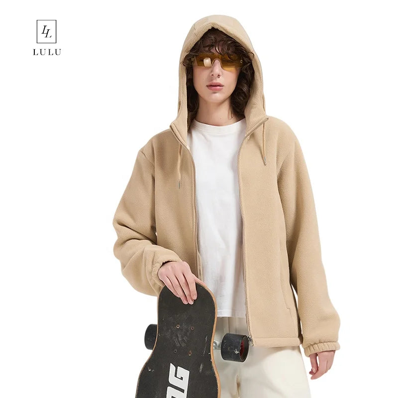 Men's Heavy Weight Polar Fleece Jacket & Hoodie Winter Rilakkuma Design Digital Printing Streetwear Anti-Pilling Eco-Friendly