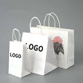 Retail Kraft Paper Gift Bags Twisted Handles Offset Printing Supermarket Promotion Packaging Takeaway Wholesale