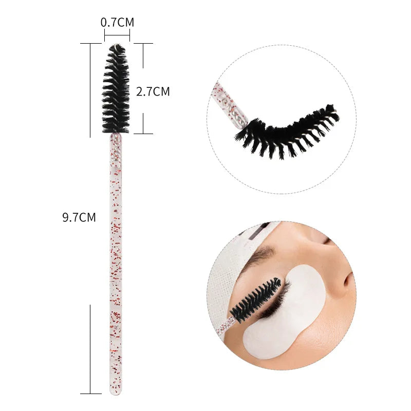Wholesale Disposable Wand Eyelash Mascara Brushes Tube Wash Cleaning Extension Eyelash Brush