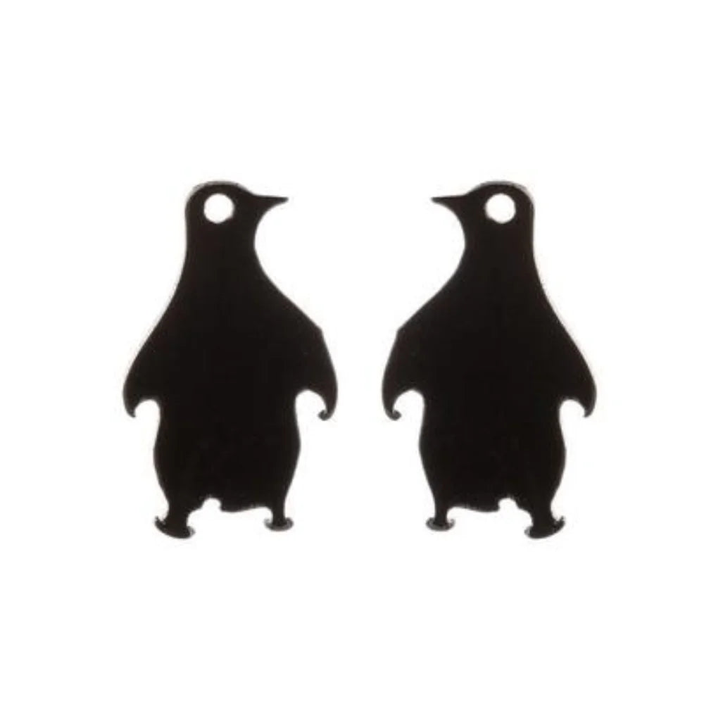 Wholesale Tiny Penguin Charm Stainless Steel Stud Earrings Jewelry Earring Women China Manufacturer Supplier
