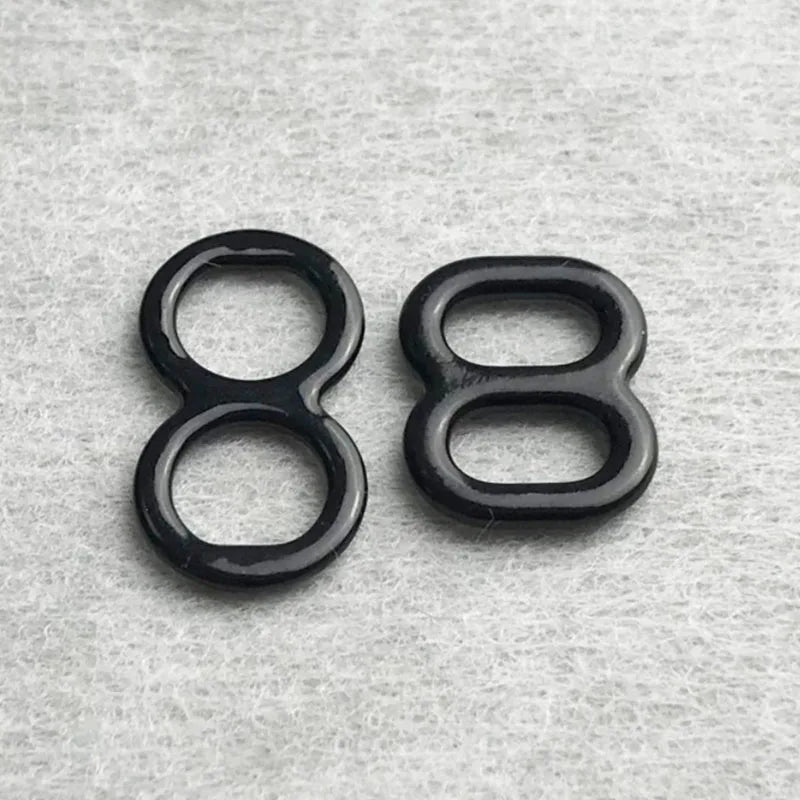 Custom High Quality Metal Nylon Coated Bra Adjuster Ring Slider and Hook Underwear Accessories Buckle